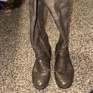 Dark Brown Leather Boots